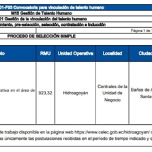 CONVOCATORIA POR PARTE DE CELECEP