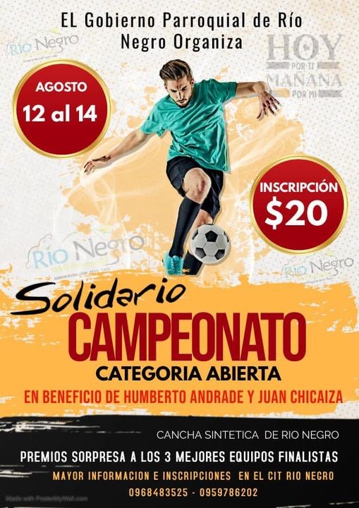 INVITACIÓN A CAMPEONATO SOLIDARIO 
